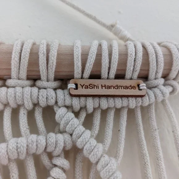 Macrame Handmade Wall Hanging - Purple Ombre Leaf Motif, MOVING SALE! - $200
